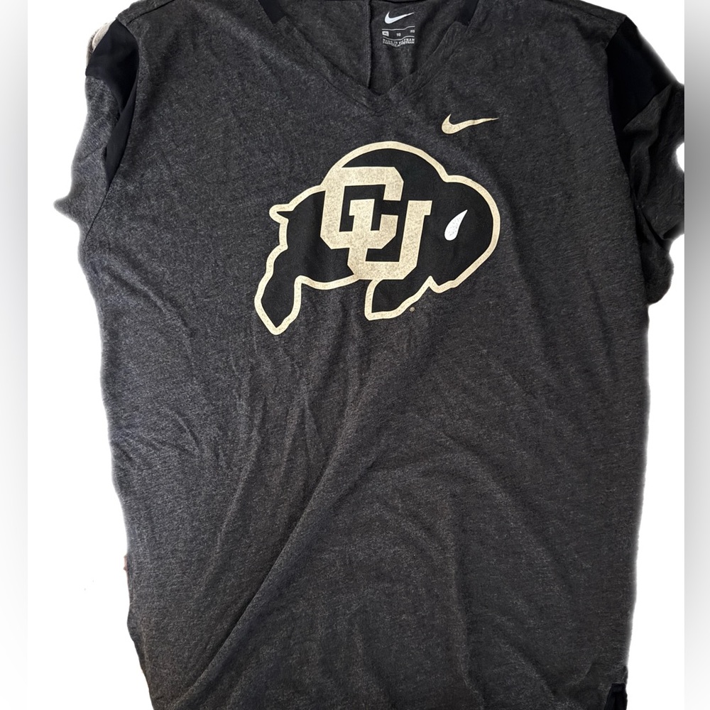 Nike Colorado University CU Buffs Heather Dark Gray Graphic T-Shirt